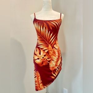 Windsor asymmetrical mini dress